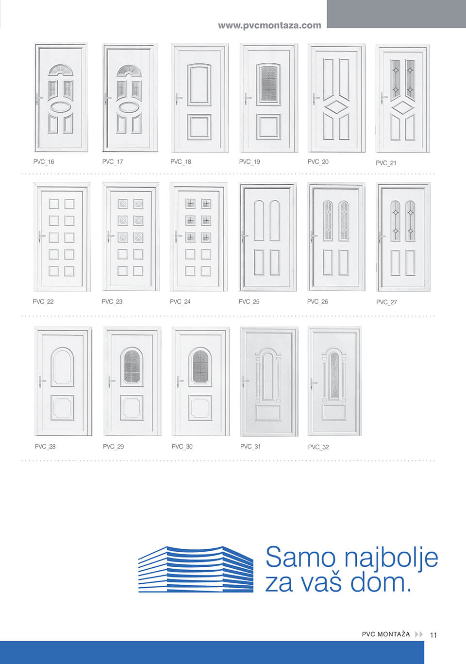 PVC Montaža vrata